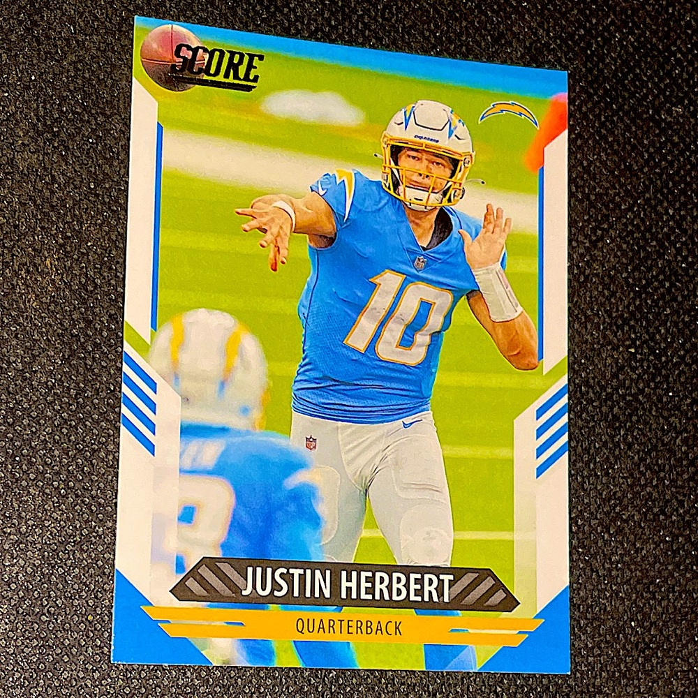 JUSTIN HERBERT RC CARD!!! SCORE!!
